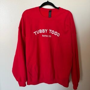 TUBBY TODD Red & White Graphic Sweatshirt